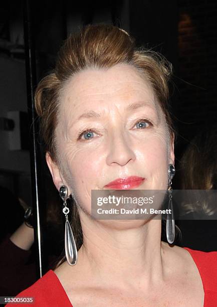 Lesley Manville attends an after party following the press night performance of 'Ghosts' at The Almeida Theatre on October 3, 2013 in London, England.