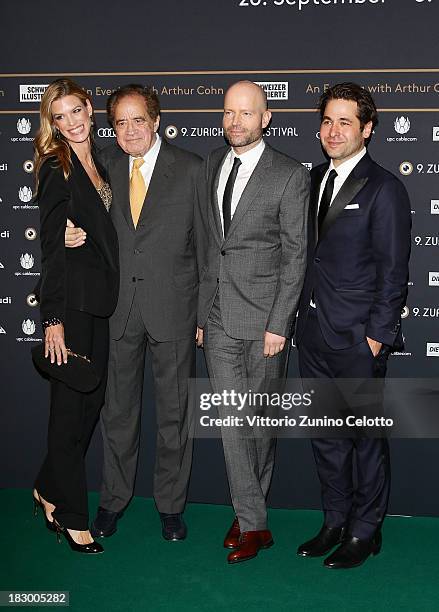 Nadja Schildknecht, Arthur Cohn, Marc Forster, Karl Spoerri attend an evening with Arthur Cohn during the Zurich Film Festival 2013 on October 3,...