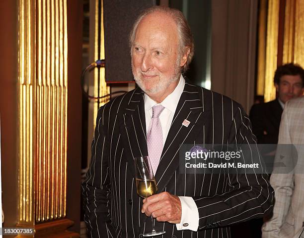 Ed Victor attends the launch of Geordie Greig's new book "Breakfast With Lucian" on October 3, 2013 in London, England.
