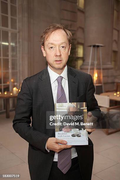 Geordie Greig attends the launch of Geordie Greig's new book "Breakfast With Lucian" on October 3, 2013 in London, England.