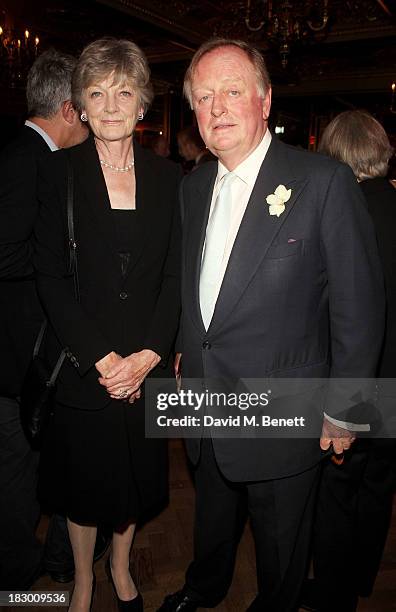 Andrew Parker Bowles attends the launch of Geordie Greig's new book "Breakfast With Lucian" on October 3, 2013 in London, England.
