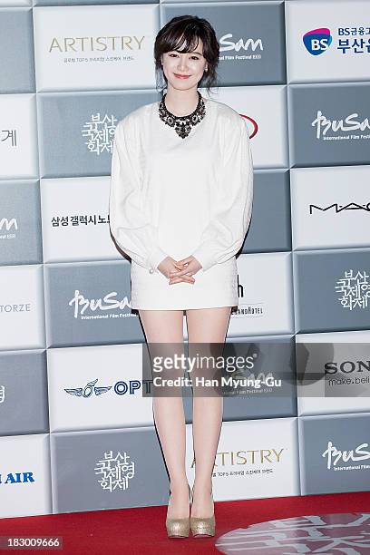 South Korean actress Ku Hye-Sun attends the opening ceremony during the 18th Busan International Film Festival on October 3, 2013 in Busan, South...