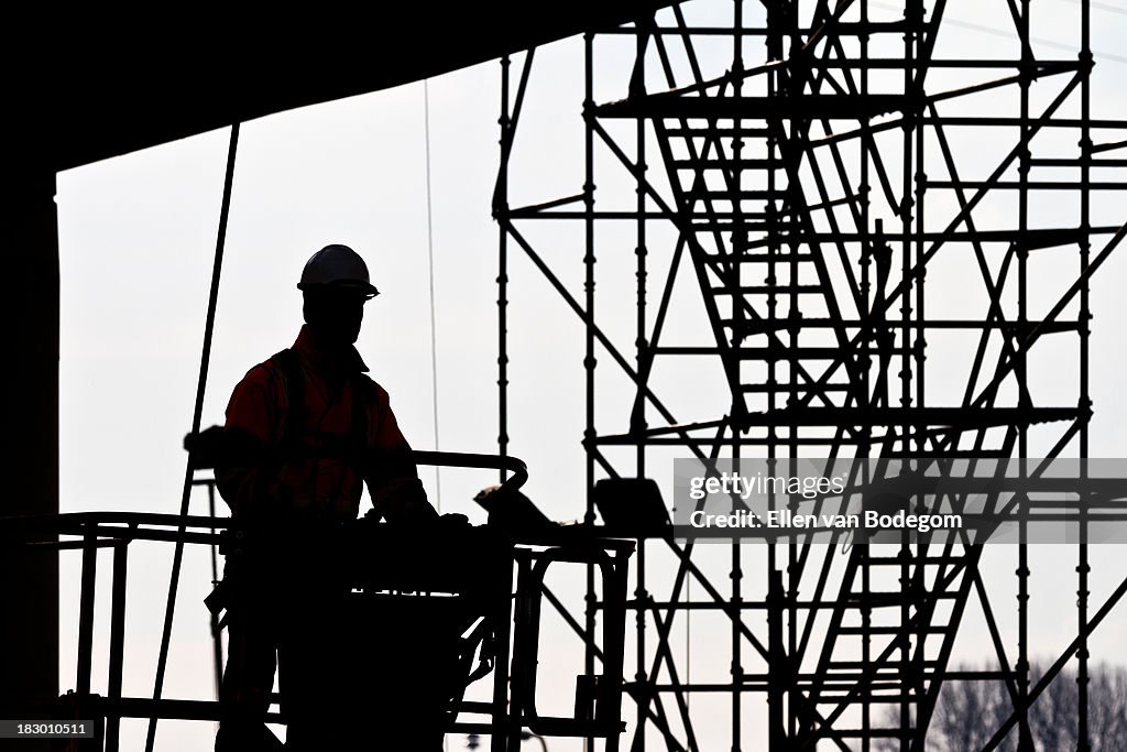 Scaffolding silhouette