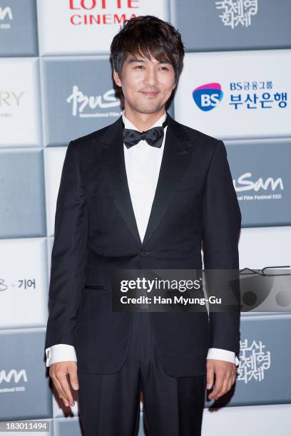 South Korean actor Lee Pil-Mo attends the opening ceremony during the 18th Busan International Film Festival on October 3, 2013 in Busan, South...