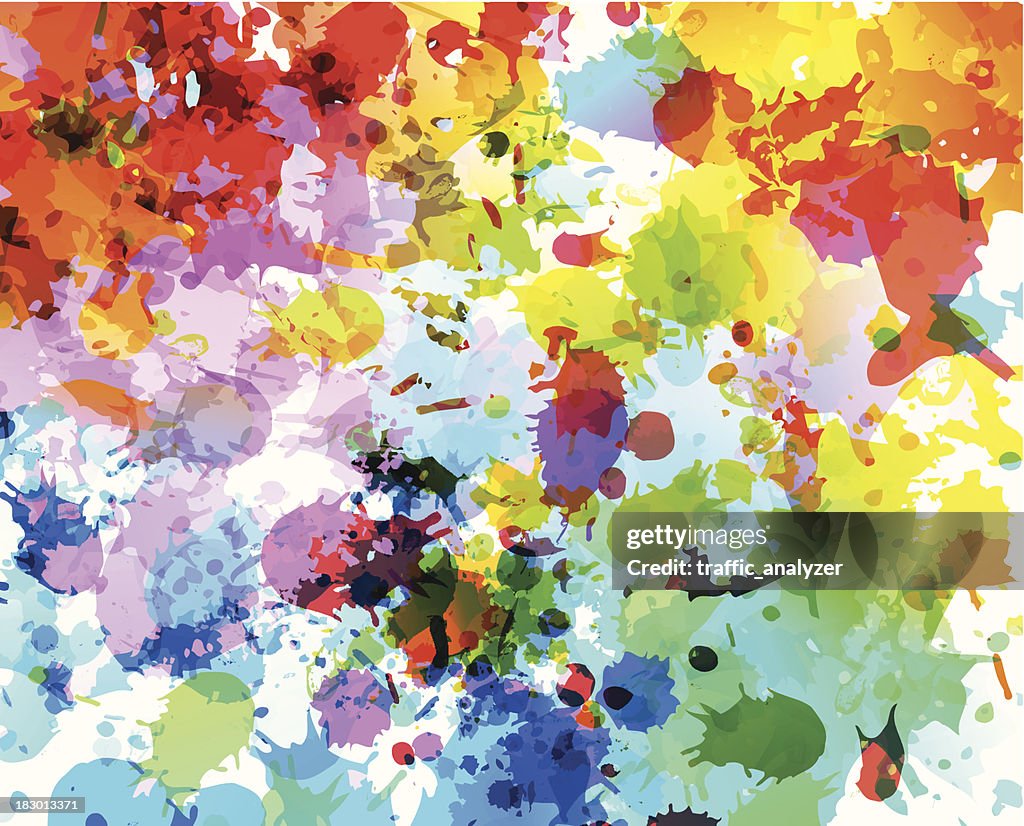 Dye splashes