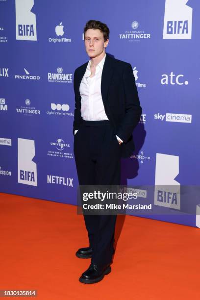 George MacKay attends The 26th British Independent Film Awards at Old Billingsgate on December 03, 2023 in London, England.