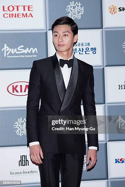 South Korean actor Lee Ji-Hoon attends the opening ceremony during the 18th Busan International Film Festival on October 3, 2013 in Busan, South...