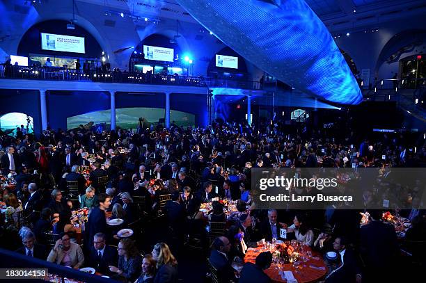 General view of the atmosphere at the USC Shoah Foundation Institute 2013 Ambassadors for Humanity gala at the American Museum of Natural History on...