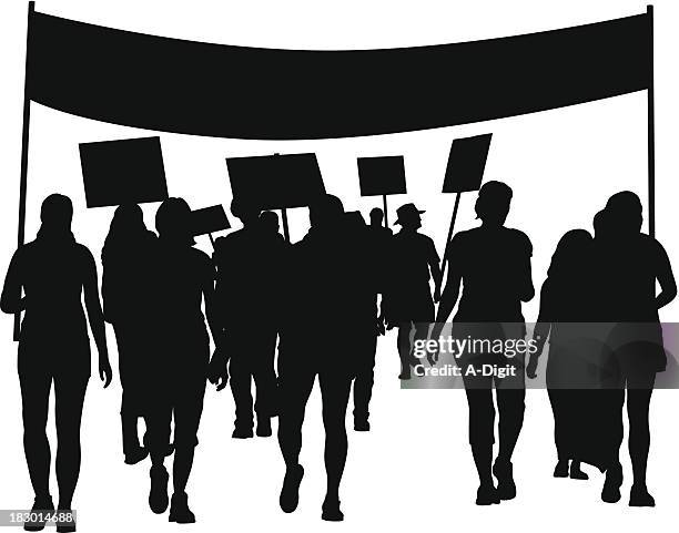 protest - protest banners stock illustrations
