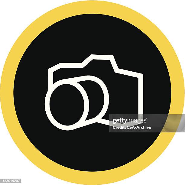 camera - looking through camera lens stock illustrations