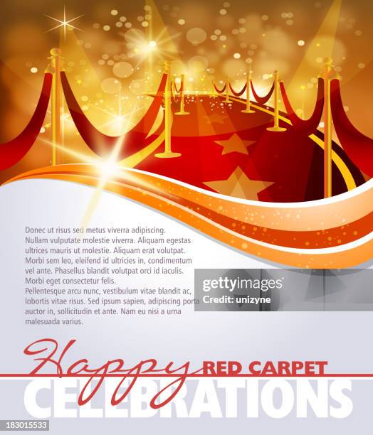 unterhaltung – roter teppich hintergrund - awards red carpet stock-grafiken, -clipart, -cartoons und -symbole