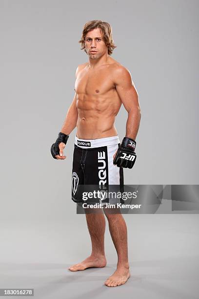 Urijah Faber poses for a portrait on February 20, 2013 in Anaheim, California.
