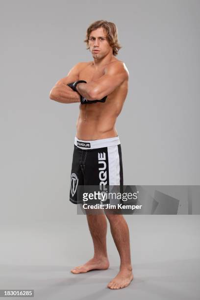 Urijah Faber poses for a portrait on February 20, 2013 in Anaheim, California.