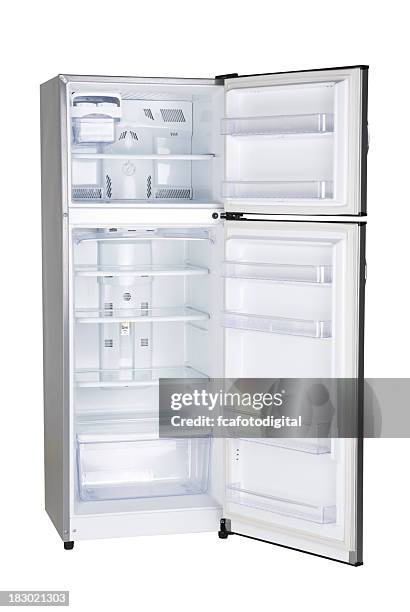 offene refrigrator - open fridge stock-fotos und bilder