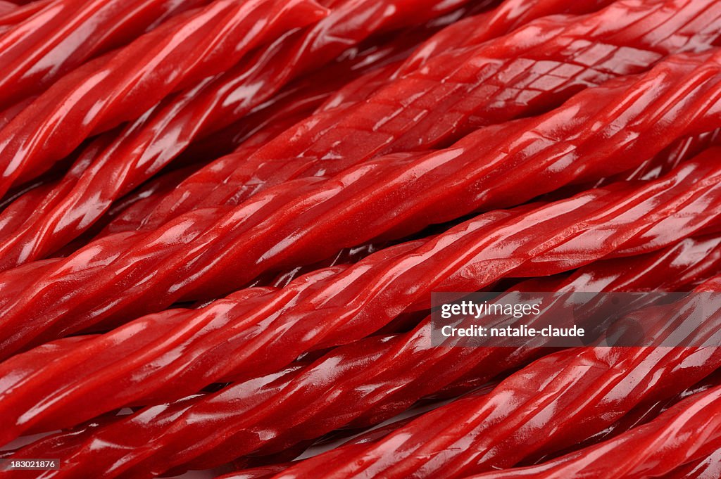 Red liquorice candy