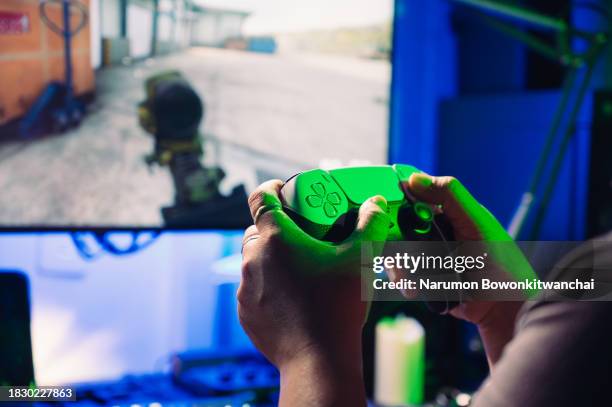 playstation5 controller - playing playstation 5 stock pictures, royalty-free photos & images