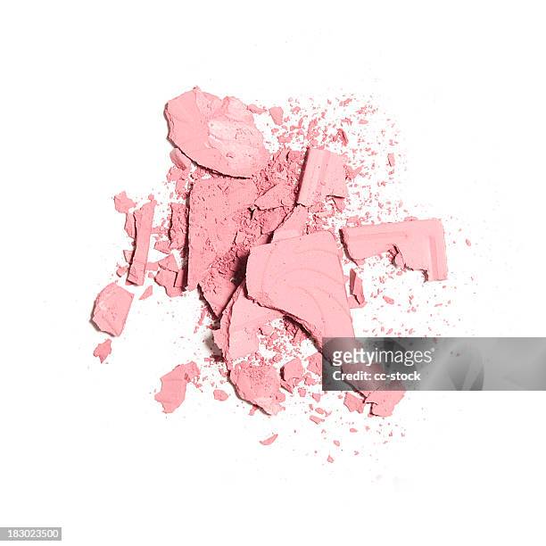 crushed blush - rouge stockfoto's en -beelden