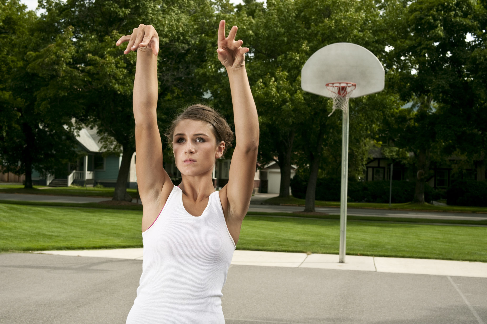basketball follow through
