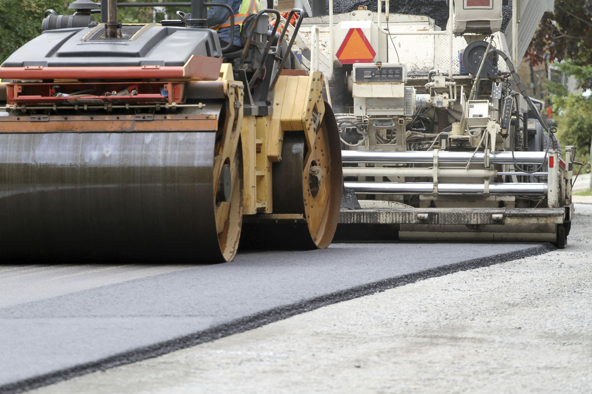 Paving A Road Paving A Road