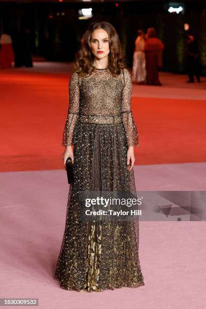 Natalie Portman attends the 2023 Academy Museum Gala at Academy Museum of Motion Pictures on December 03, 2023 in Los Angeles, California.