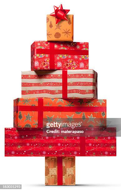 christmas tree. presents. - christmas tree close up stock pictures, royalty-free photos & images
