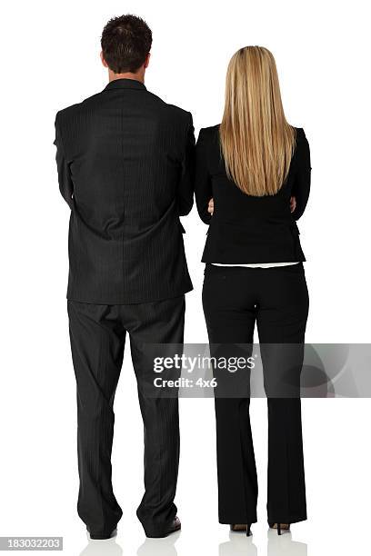 rear view of business couple - well dressed couple isolated stock pictures, royalty-free photos & images