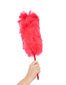 Hand Holding Feather Duster
