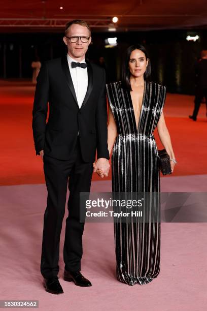 Paul Bettany and Jennifer Connelly attend the 2023 Academy Museum Gala at Academy Museum of Motion Pictures on December 03, 2023 in Los Angeles,...