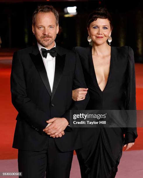 Peter Sarsgaard and Maggie Gyllenhaal attend the 2023 Academy Museum Gala at Academy Museum of Motion Pictures on December 03, 2023 in Los Angeles,...