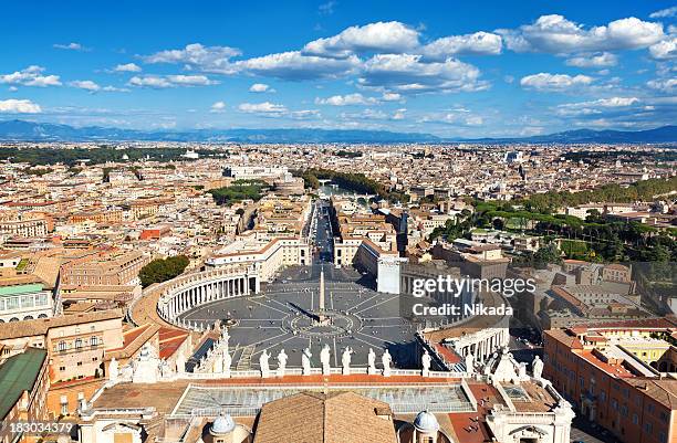 saint peters square, rome - sant angelo stockfoto's en -beelden