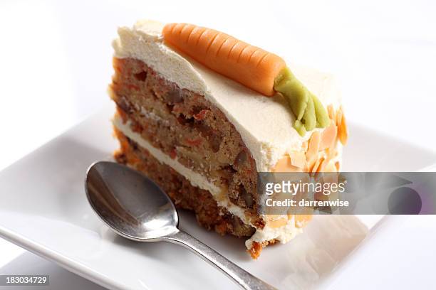 cake - carrot cake stock pictures, royalty-free photos & images