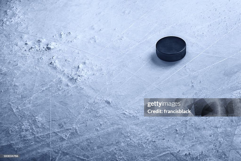 Hockey Puck on Ice