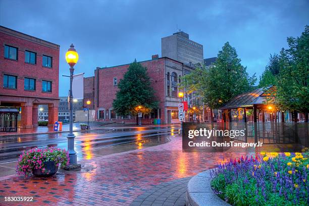 rainy day in moncton - new brunswick canada stock pictures, royalty-free photos & images