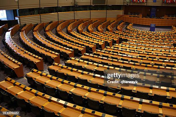 assembly room - european parliament stock pictures, royalty-free photos & images