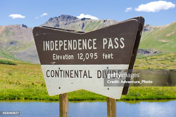 independence pass aspen colorado - continental divide stock pictures, royalty-free photos & images