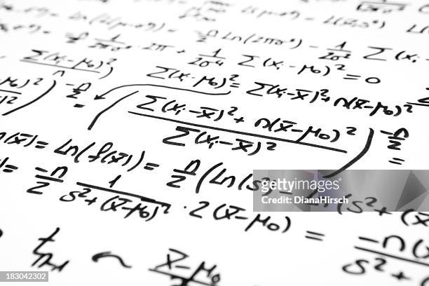 mathematical statistische hypothesis test - mathematik stock-fotos und bilder