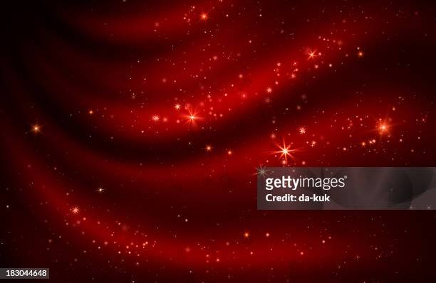 stars background - red sparks stock illustrations