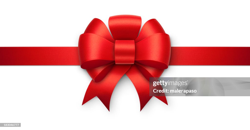 Red gift bow