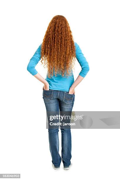 beauté jeune femme cheveux roux - cheveux longs photos et images de collection