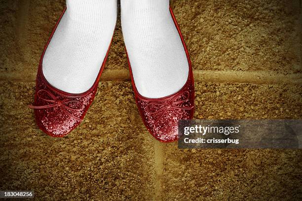 ruby slippers - ballerina ballerino stock-fotos und bilder