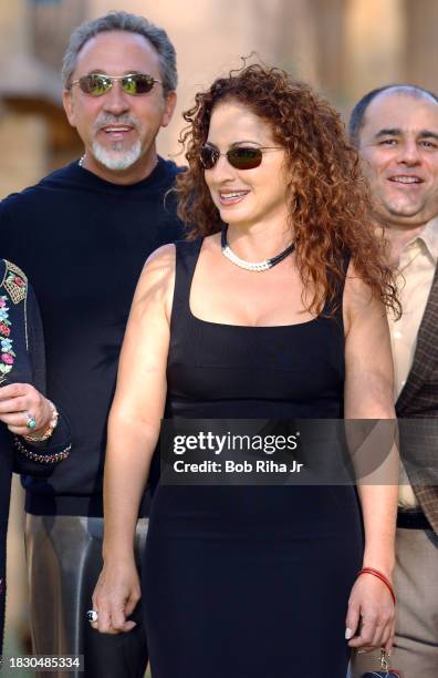 Performer Gloria Estefan and husband Emilio Estefan attend an art event, June 22, 2003 in Taos, New Mexico.