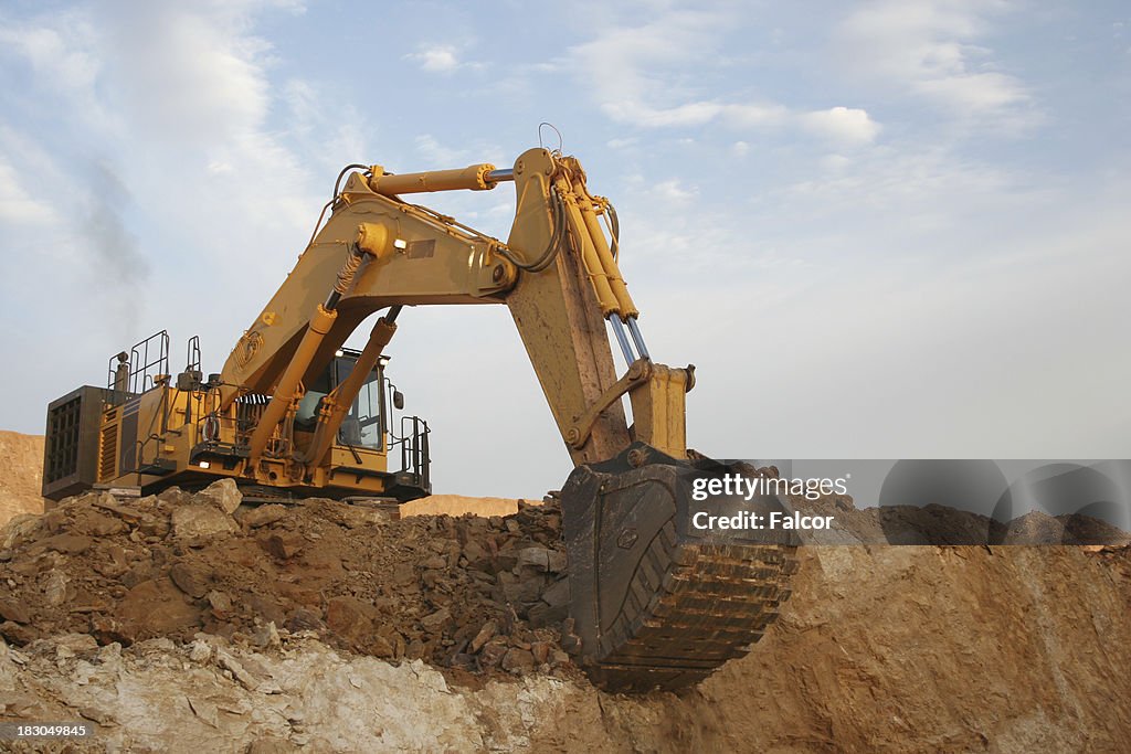 Digger Raised Digger High-Res Stock Photo - Getty Images