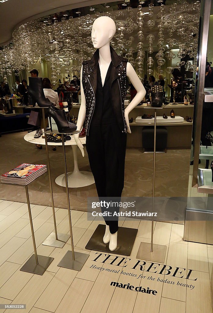 Saks Fifth Avenue 10022-SHOE department is seen during Marie Claire's ...