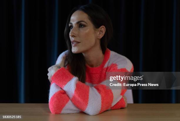 The singer Malu poses for an interview for Europa Press, at Sony Music, on December 4 in Madrid, Spain. The album with which Malu celebrates her 25...