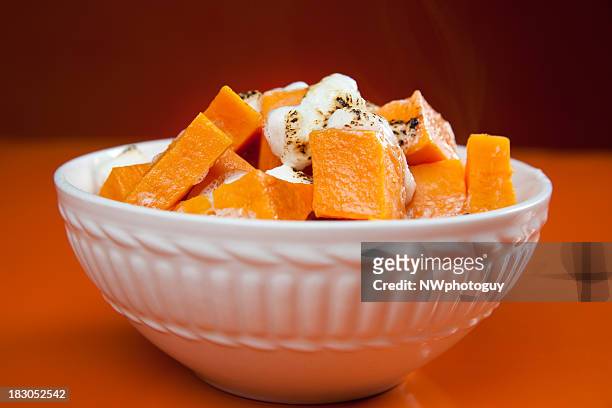 yams with marshmallows - side dish stock pictures, royalty-free photos & images