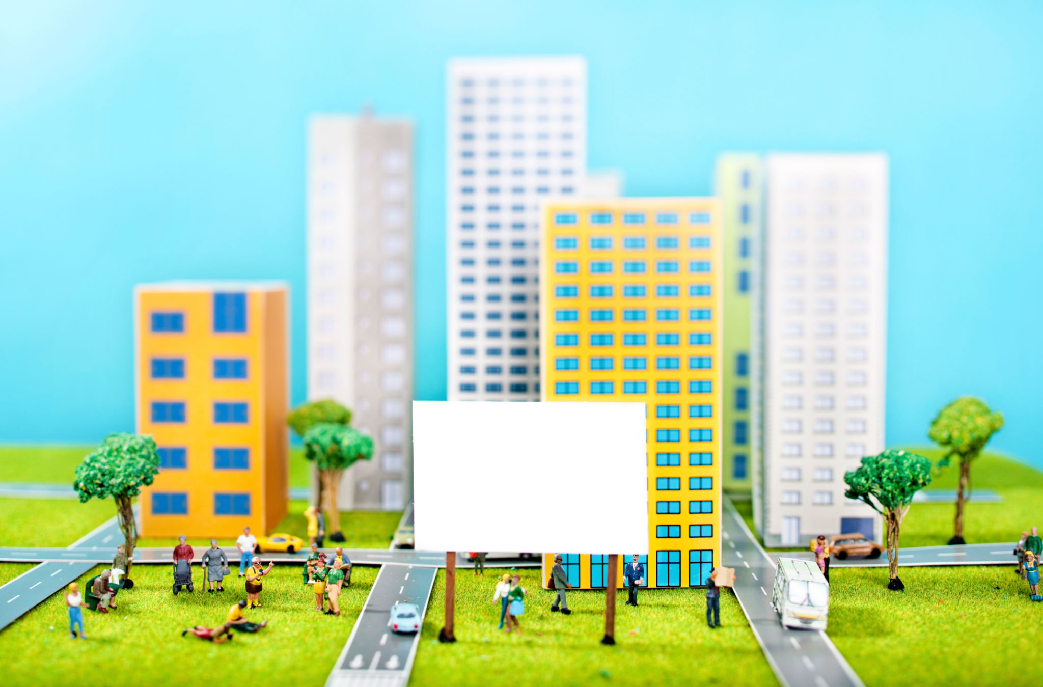 miniature toy scene