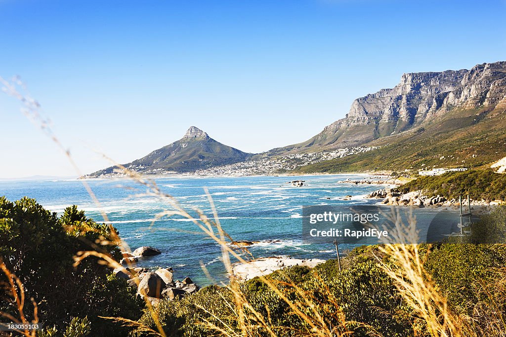 Blick Richtung Löwen Kopf und Cape Town, auf den Atlantischen Ozean