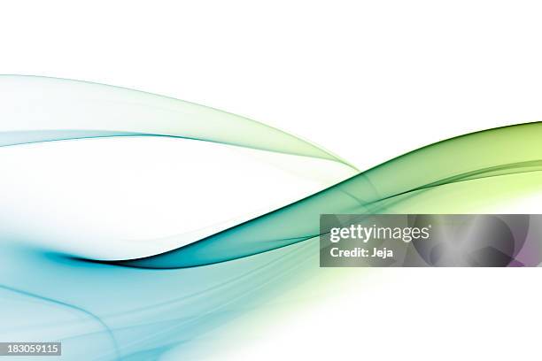 abstrakte bunten rauch - white background wave stock-fotos und bilder