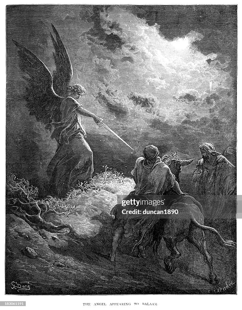 Angel Appearing To Balaam High-Res Vector Graphic - Getty Images