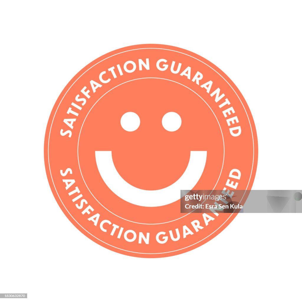 Circular And Vector Customer Satisfaction Label High-Res Vector Graphic ...